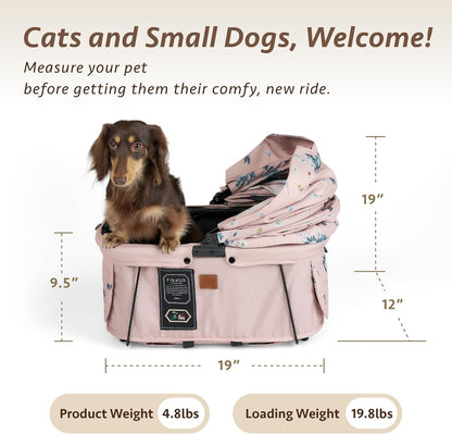 Sway2 Pet Car Seat and Carrier, 2-In-1 Booster Seat for Small Dogs and Cats